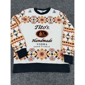 Tito's Vodka Size Small Holiday Crewneck Sweatshirt Ugly Christmas Sweater